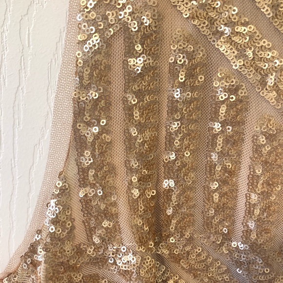 Xscape party dress gold sequin size 12 - Picture 2 of 5
